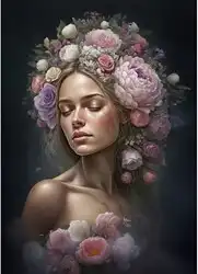 Cadence Rijstpapier Nature Crown rose