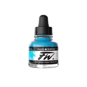 Daler Rowney FW Artist acrylinkt  Turquoise 145
