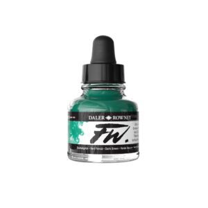 Daler Rowney FW Artist acrylinkt  Dark Green 326