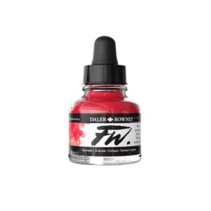 Daler Rowney FW Artist acrylinkt Crimson 513