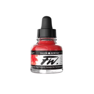 Daler Rowney FW Artist acrylinkt  Fluorescent Red 544