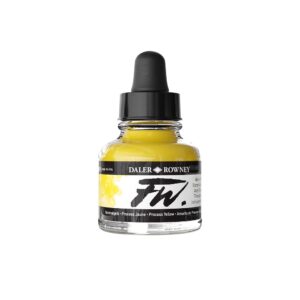 Daler Rowney FW Artist acrylinkt Process Yellow 675