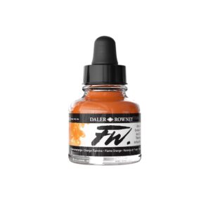 Daler Rowney FW Artist acrylinkt Flame Orange 687