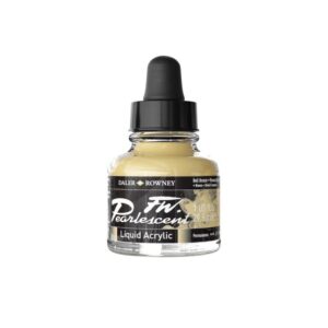 Daler Rowney FW Pearlescent acrylinkt  Bell Bronze 110
