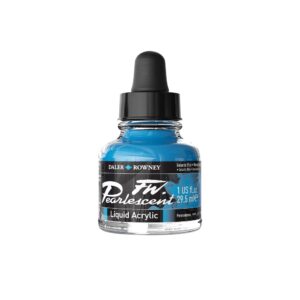 Daler Rowney FW Pearlescent acrylinkt  Galactic Blue 112