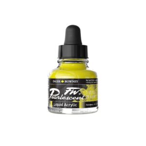 Daler Rowney FW Pearlescent acrylinkt  Hot Cool Yellow 113