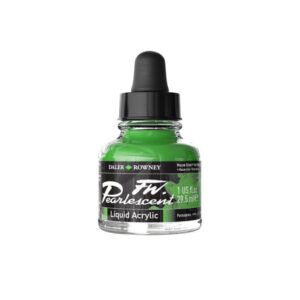 Daler Rowney FW Pearlescent acrylinkt  Genesis Green 128