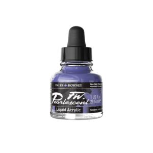 Daler Rowney FW Pearlescent acrylinkt  Moon Violet 116
