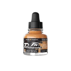 Daler Rowney FW Pearlescent acrylinkt  Sun Orange 121