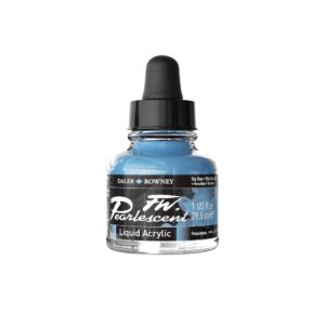 Daler Rowney FW Pearlescent acrylinkt  Sky Blue 130