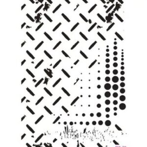 Cadence Mixed Media Stencil MA79 21x29 distress 2